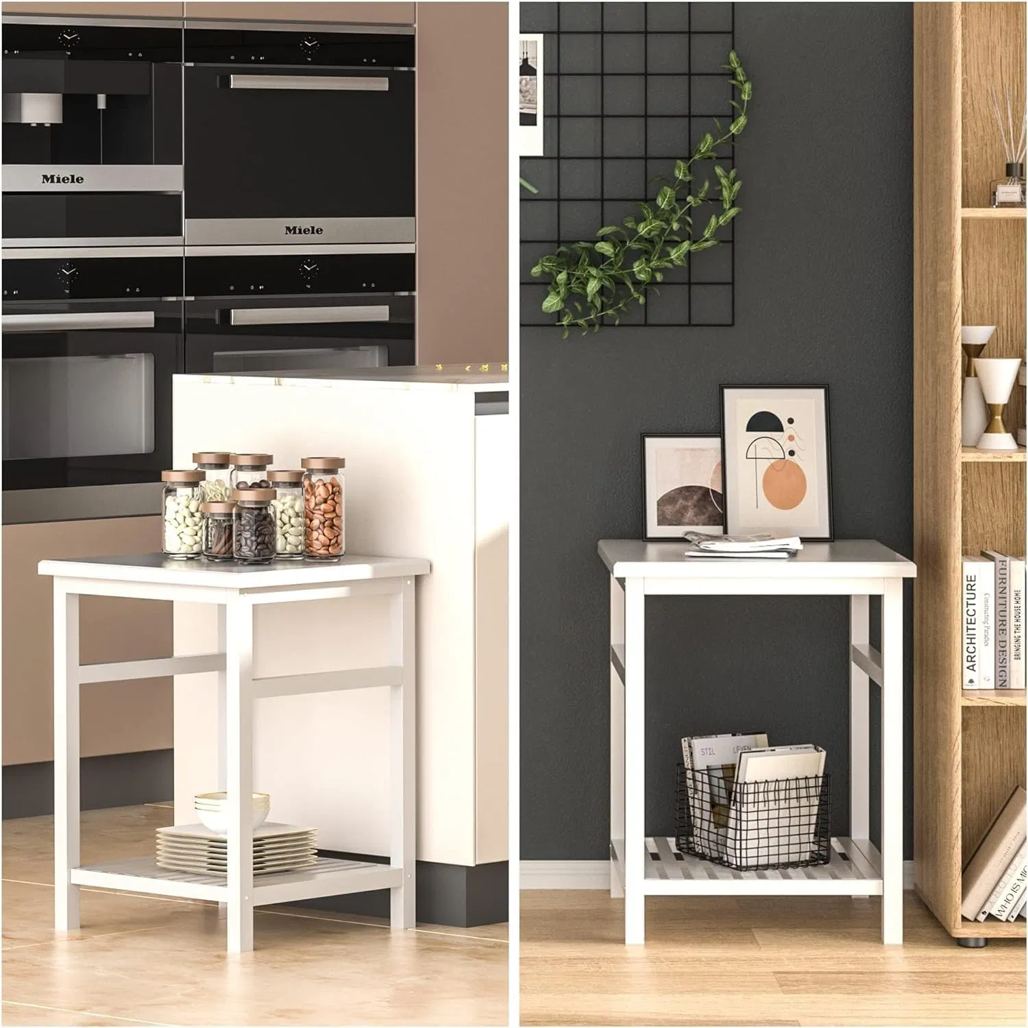Bambu, Simples Moderno, Sofá de Dois Andares, Lado da Sala de Estar, Lado da Cama, Mesa de Móveis Pequena