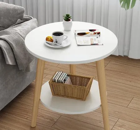 Mesa de Café Simples de Bambu/Madeira, Mesa de Sofá, Varanda, Lado da Cama, Mesa Lateral Mini