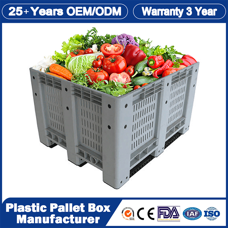 1200*1000*1000mm/1200*1000*975mm/1200*1000*860mm/1200*1000*760mm /1200*1000*590mm/1200*1000*810mm/800*600*760mm Caixas de Armazenamento de Plástico Industrial em Grande Escala