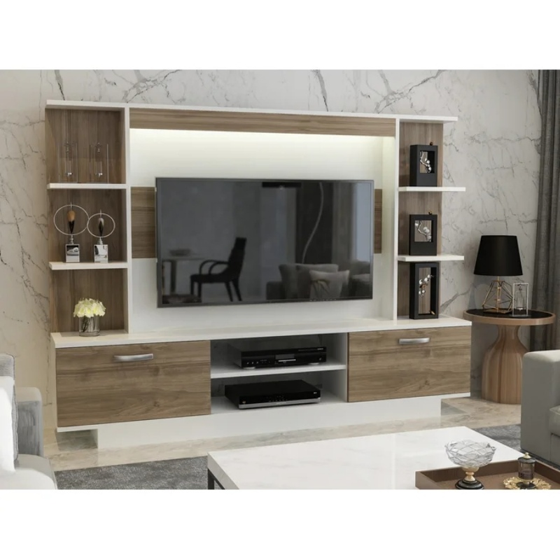 Novo Design Moderno com Armazenamento em Armário Móveis de Madeira de Alta Qualidade Suporte para TV