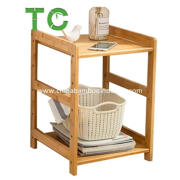 Mesa de Cabeceira de Bambu - Vista 1