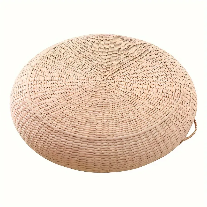 Almofada de Tatami Tecida à Mão Promocional Puff de Palha Espessada Acessório de Decoração para o Lar
