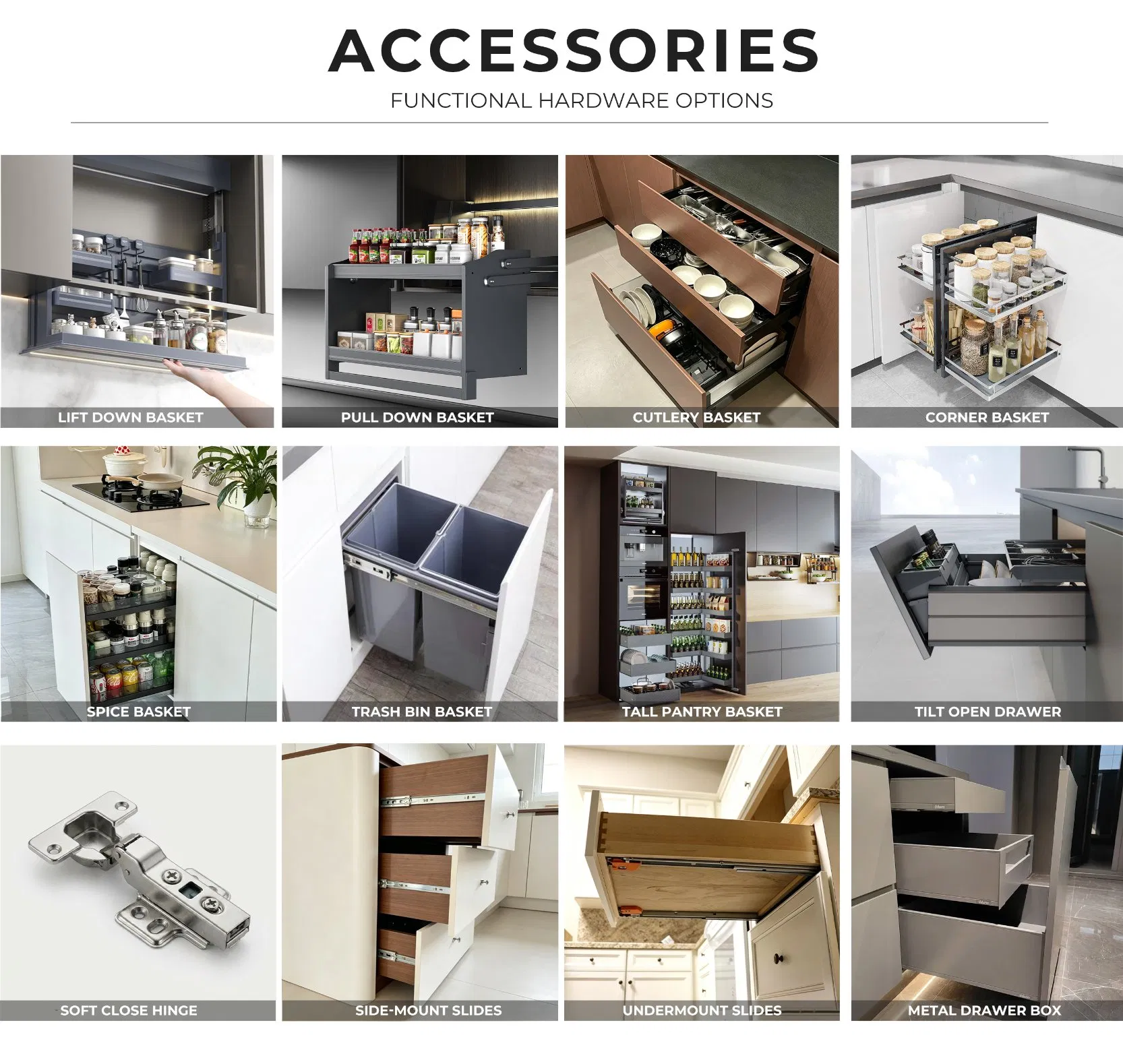 Conjunto Completo de Armários Personalizáveis e Soluções de Armazenamento Design de Cozinha de Ilha Luxuosa Armário Modular de Cozinha com Ilha para Uso em Vila ou Apartamento