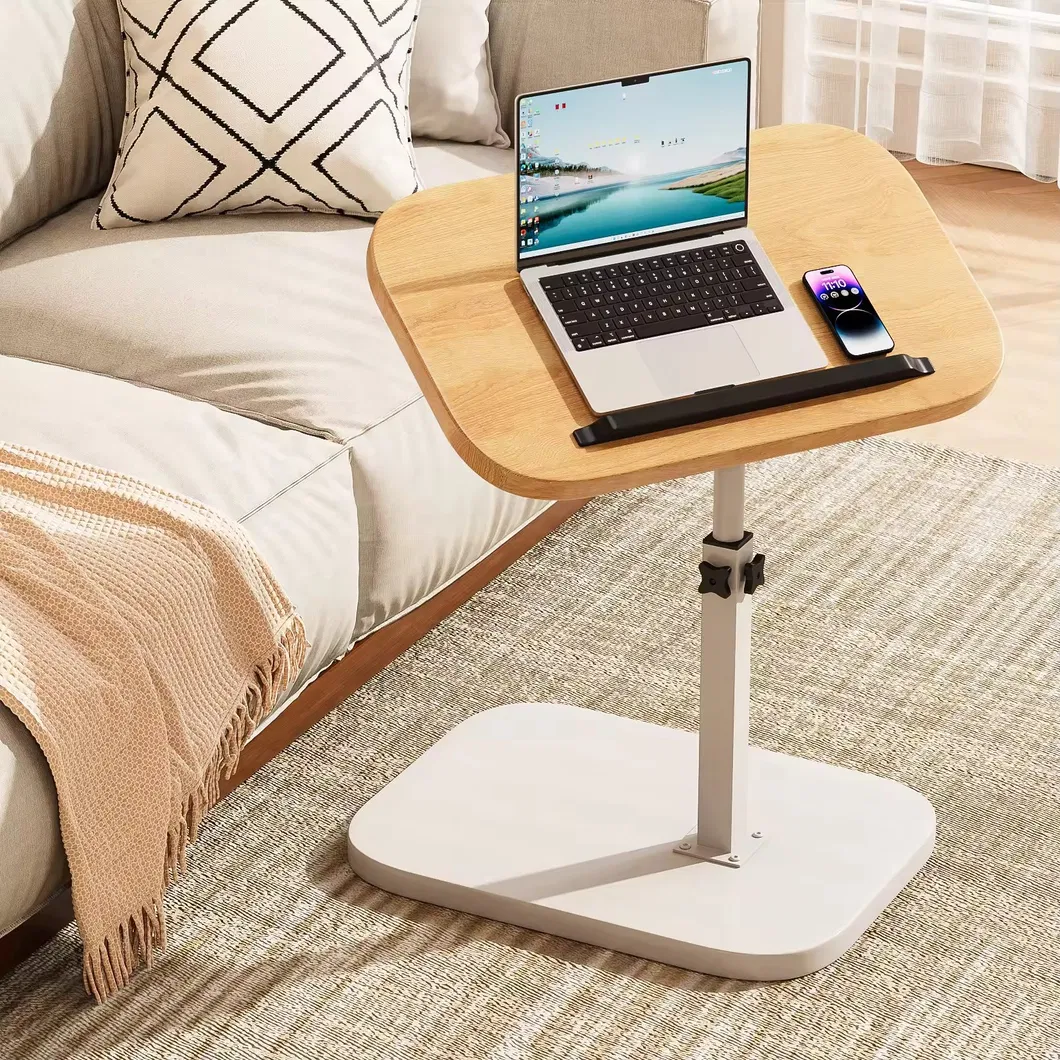 Mesa de Café Moderna Desmontável em Madeira com Pernas de Metal para Uso em Casa e Escritório