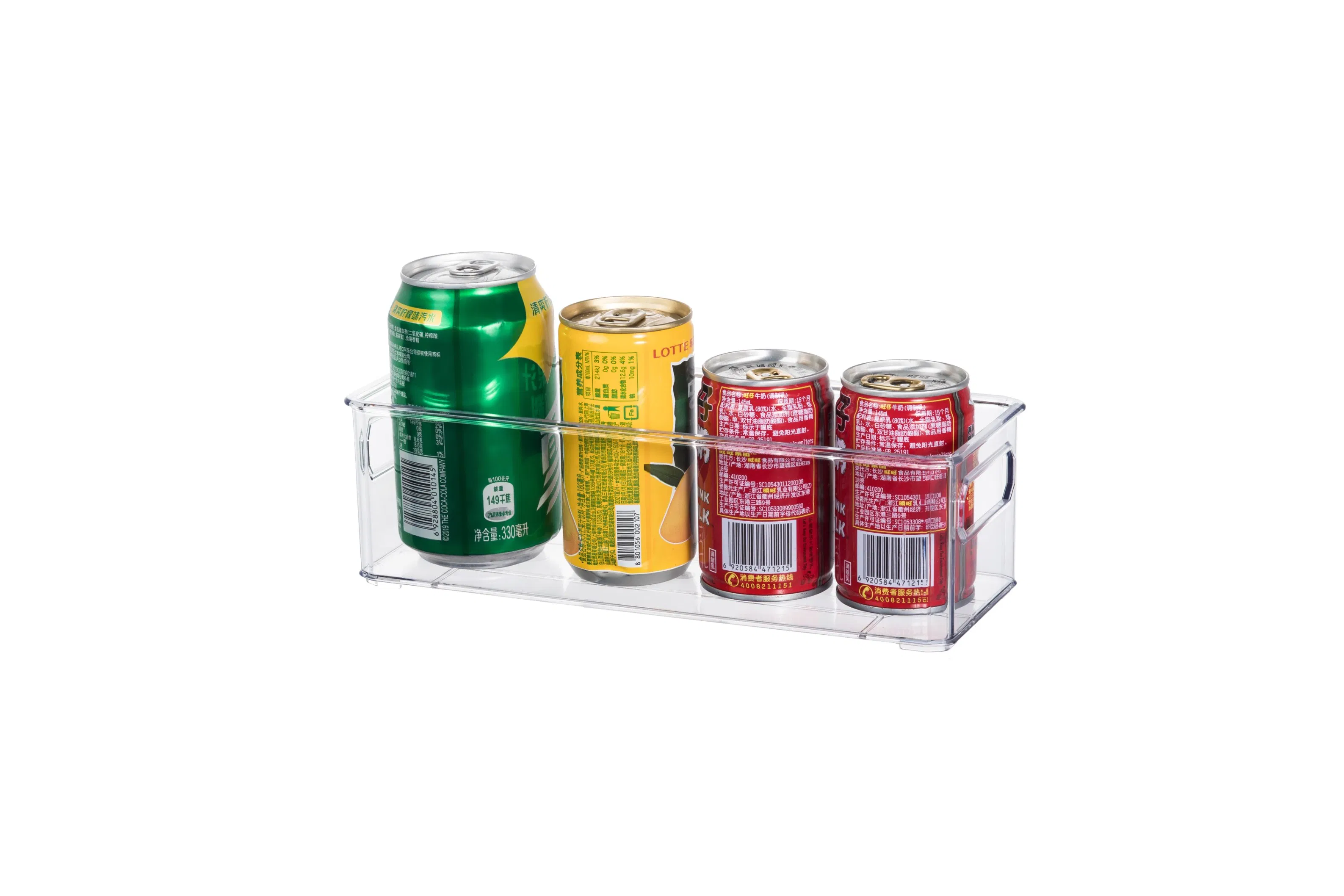 Conjunto de Caixa de Armazenamento com Alça Corte Retangular 5PCS para Frigorífico e Cozinha