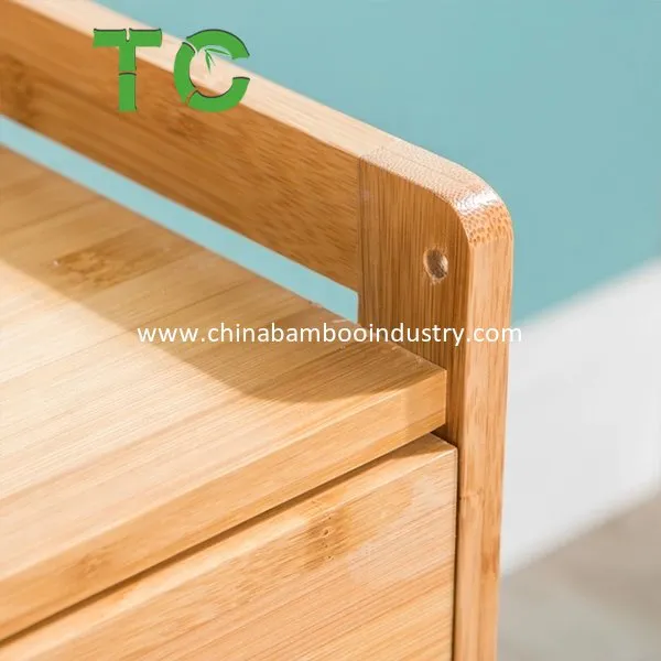 Mesa de Cabeceira de Bambu - Detalhes 2