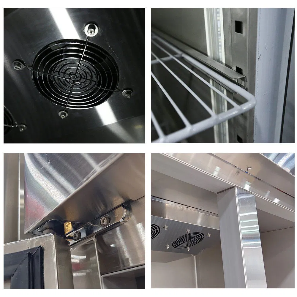 Armário Refrigerador Vertical de Aço Inoxidável para Congelamento Comercial Durável