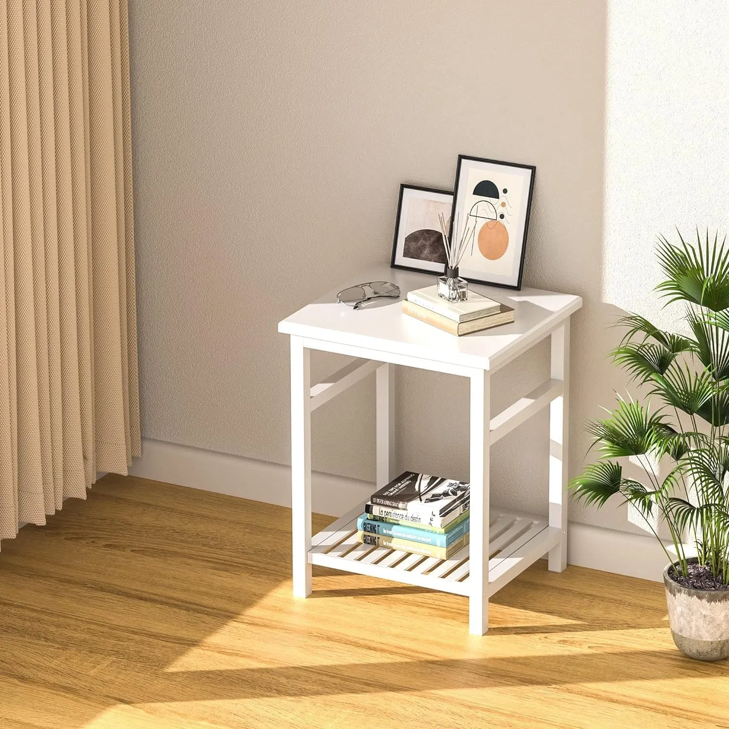 Bambu, Simples Moderno, Sofá de Dois Andares, Lado da Sala de Estar, Lado da Cama, Mesa de Móveis Pequena