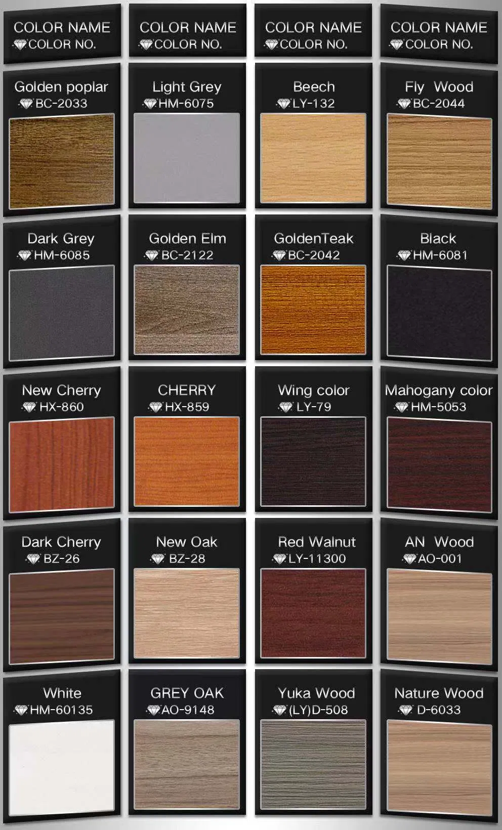 Cartela de Cores