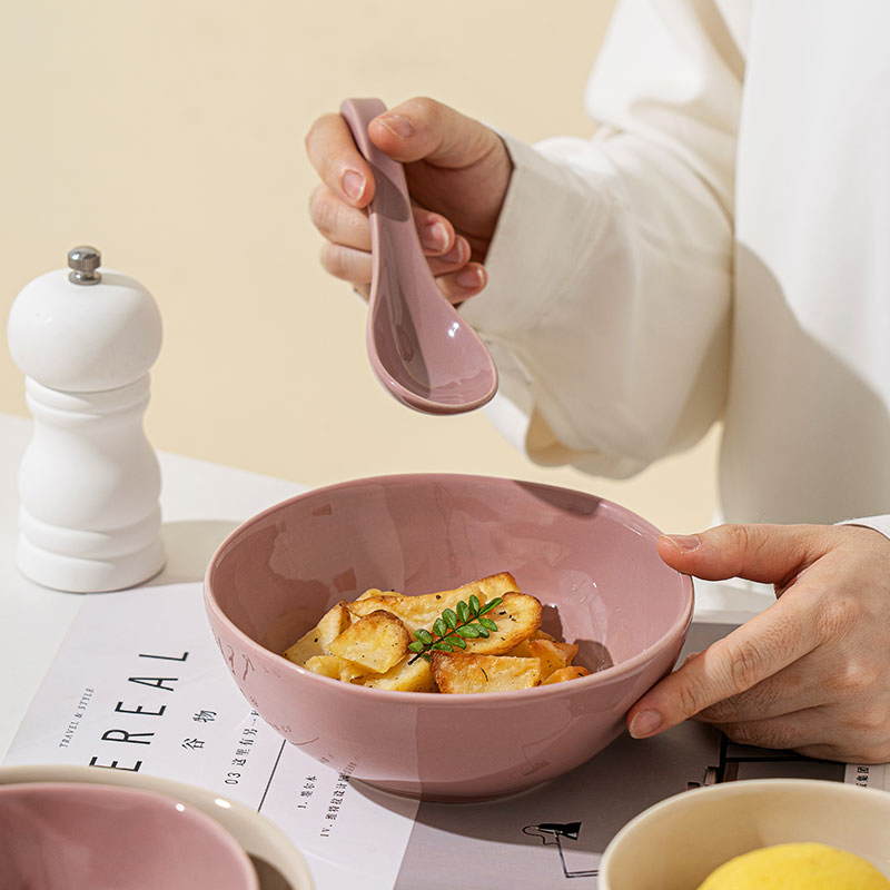 Conjuntos de pratos de cerâmica para salada e sopa de restaurantes criativos de hotel