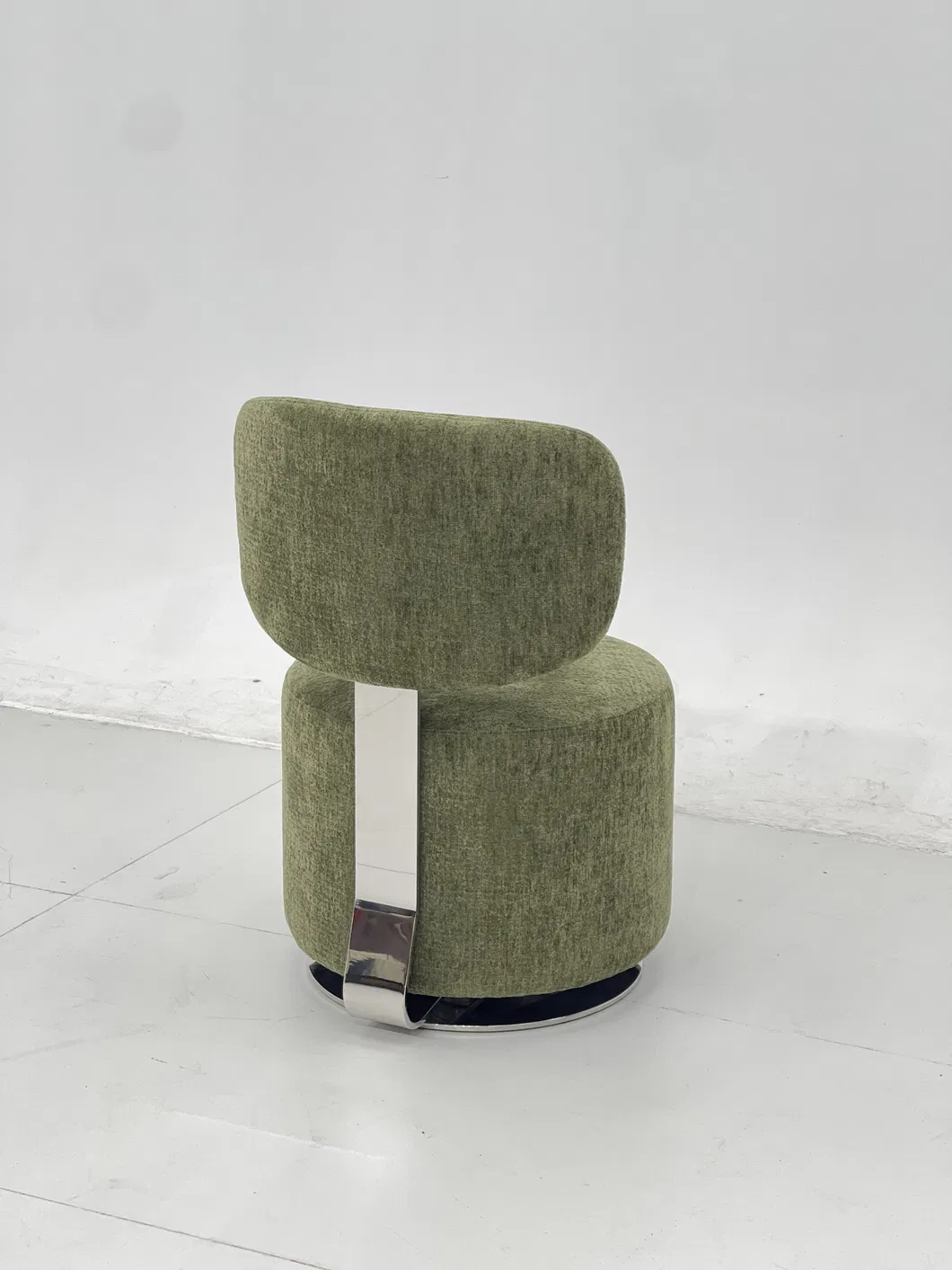 Banqueta de Tecido Moderna Rotativa 9
