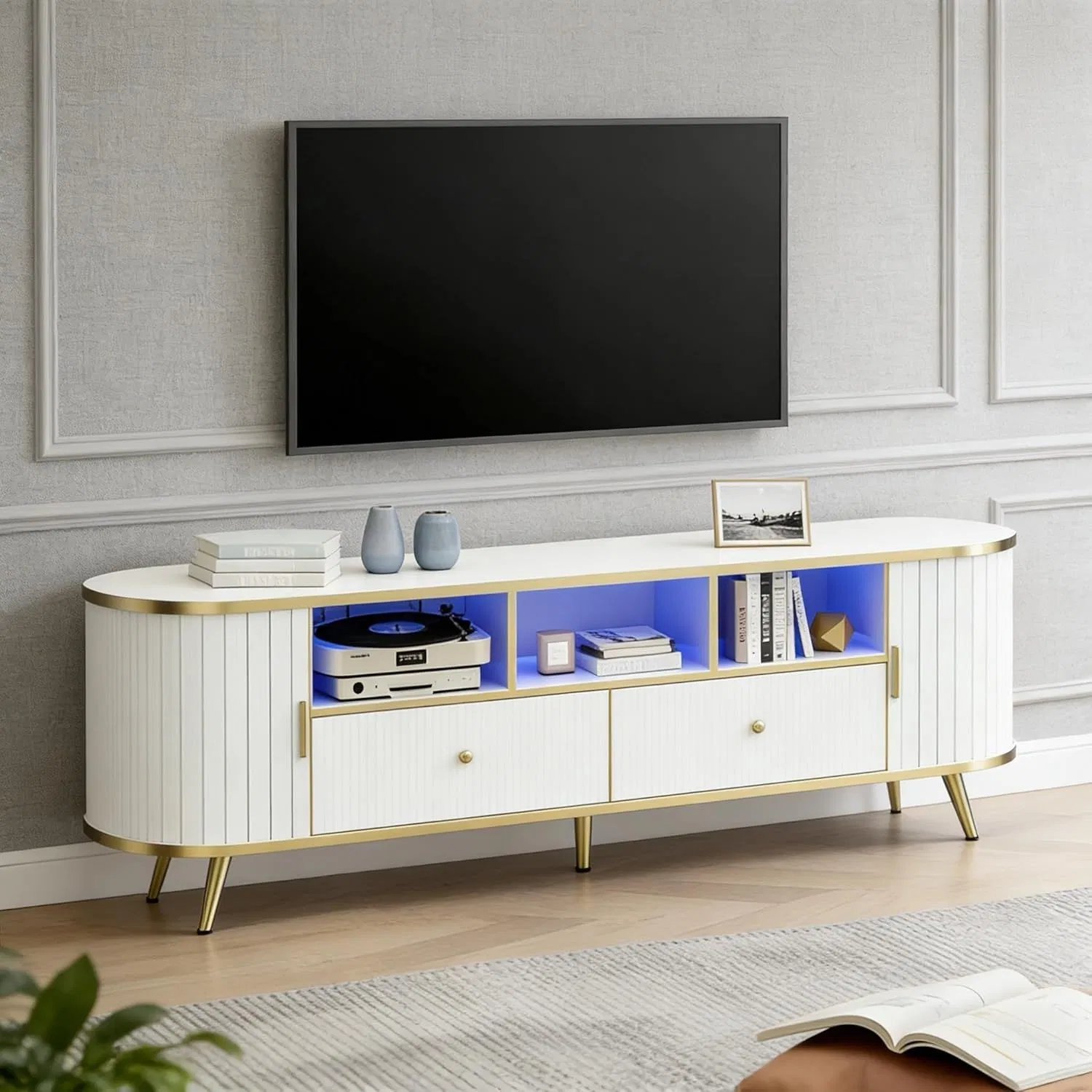 Móveis de madeira modernos para casa por atacado, suporte para TV de quarto e sala de estar com CE