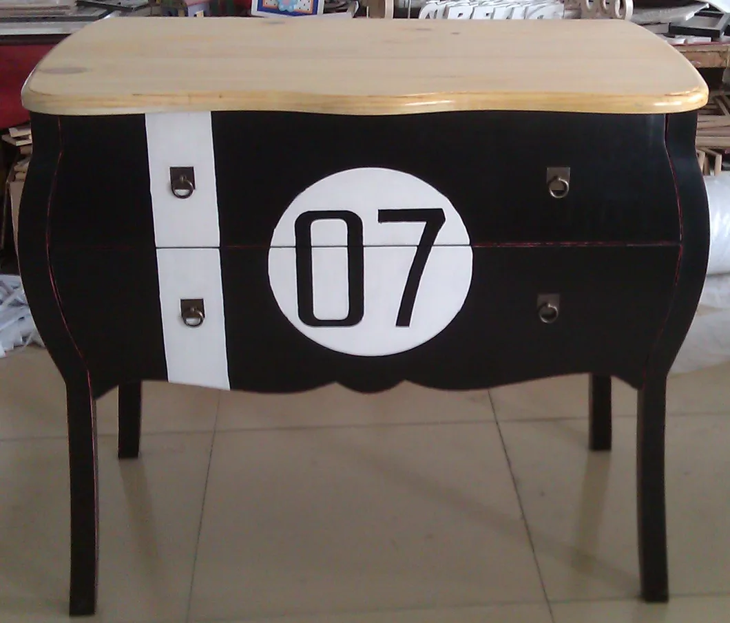 Móvel de Entrada Mesa Console de Madeira Personalizada com 2 Gavetas para Interior