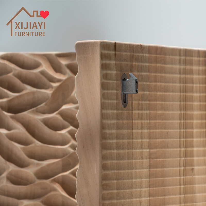 Mesa de console de entrada armário de armazenamento em madeira maciça estilo designer Xijiayi
