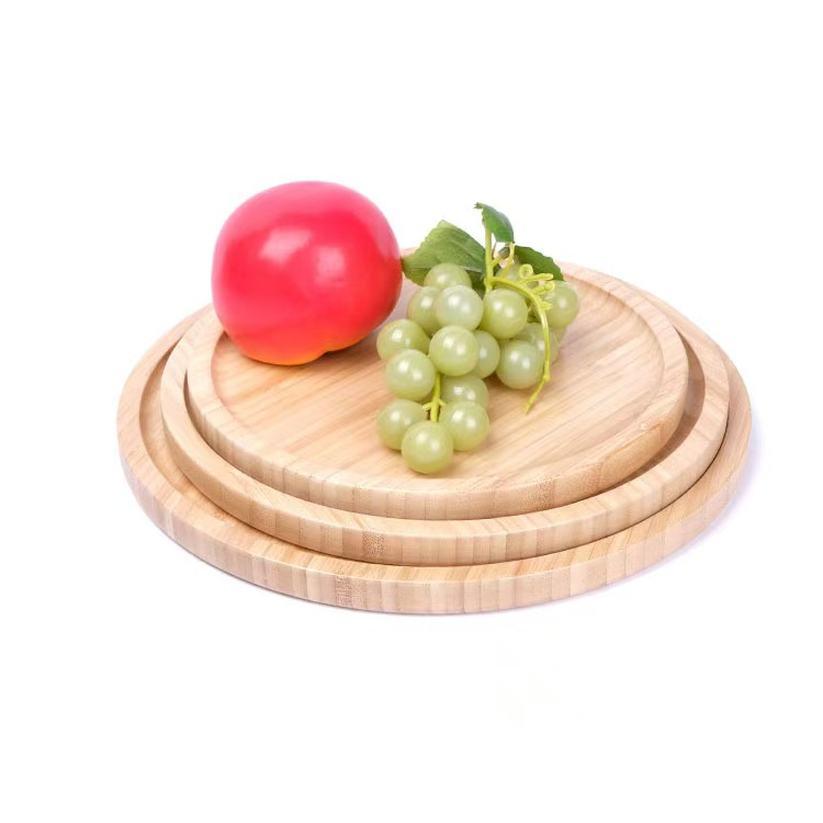 Item de Casa Prato de Cozinha Pratos Prato de Jantar Talheres Utensílios de Mesa Bandeja de Comida para Uso em Hotel e Restaurante Bandeja de Bambu de Madeira Bandeja de Servir para Frutas e Sobremesas