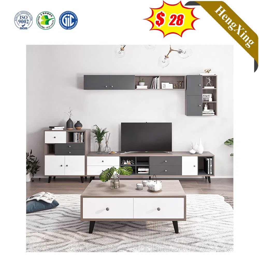 Móvel de sala de estar moderno e simples, mesa lateral personalizada em MDF, armário de madeira, suporte para TV