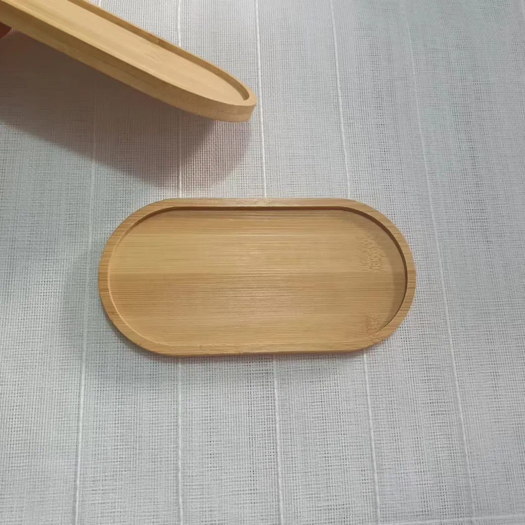 Bandeja Redonda de Bambu Estilo Japonês