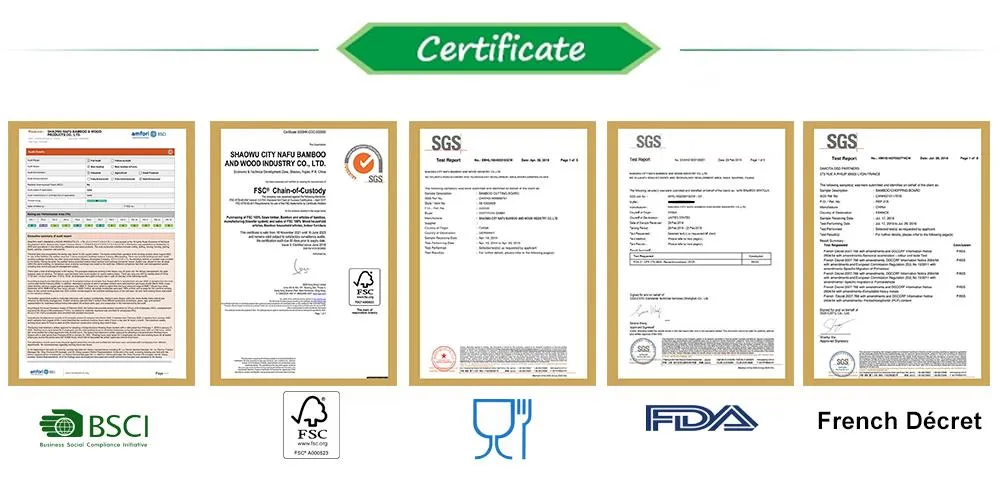 Certificações do Fabricante FSC e BSCI