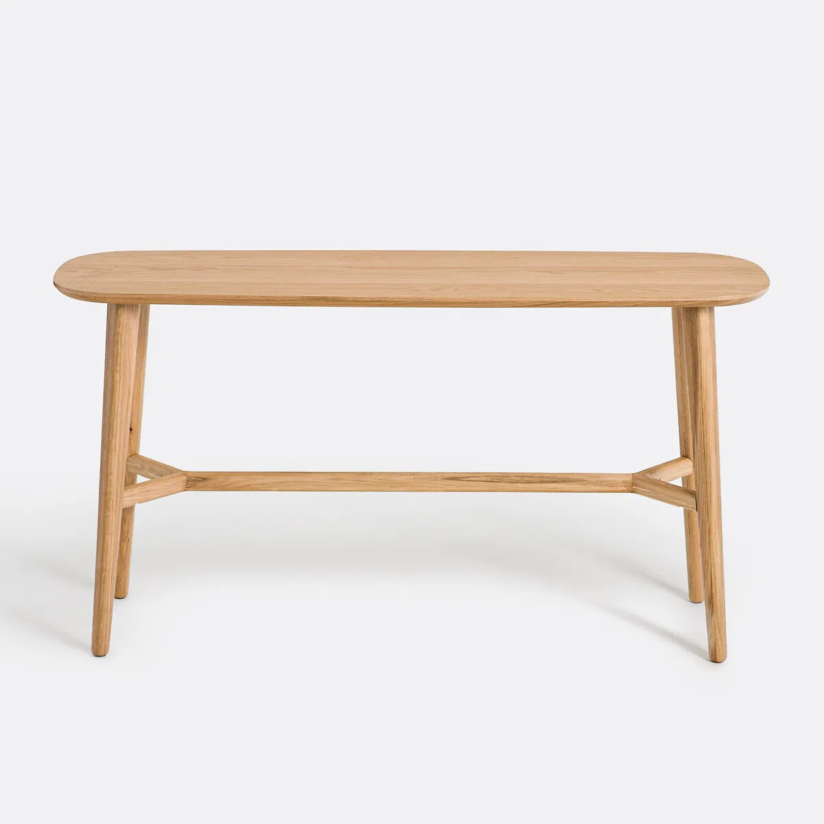 Mesa de Consola de Madeira Sólida Estilo Escandinavo / Mesa de Entrada com Pernas Cônicas