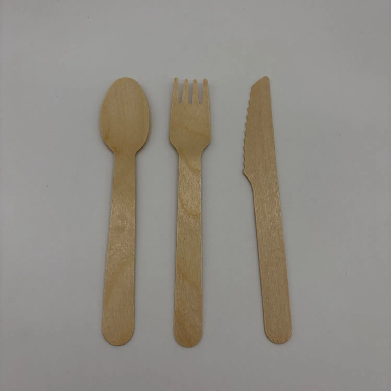 140mm to 185mm Smooth Wooden Tableware Knife Fork Spoon for Healthy Eating
