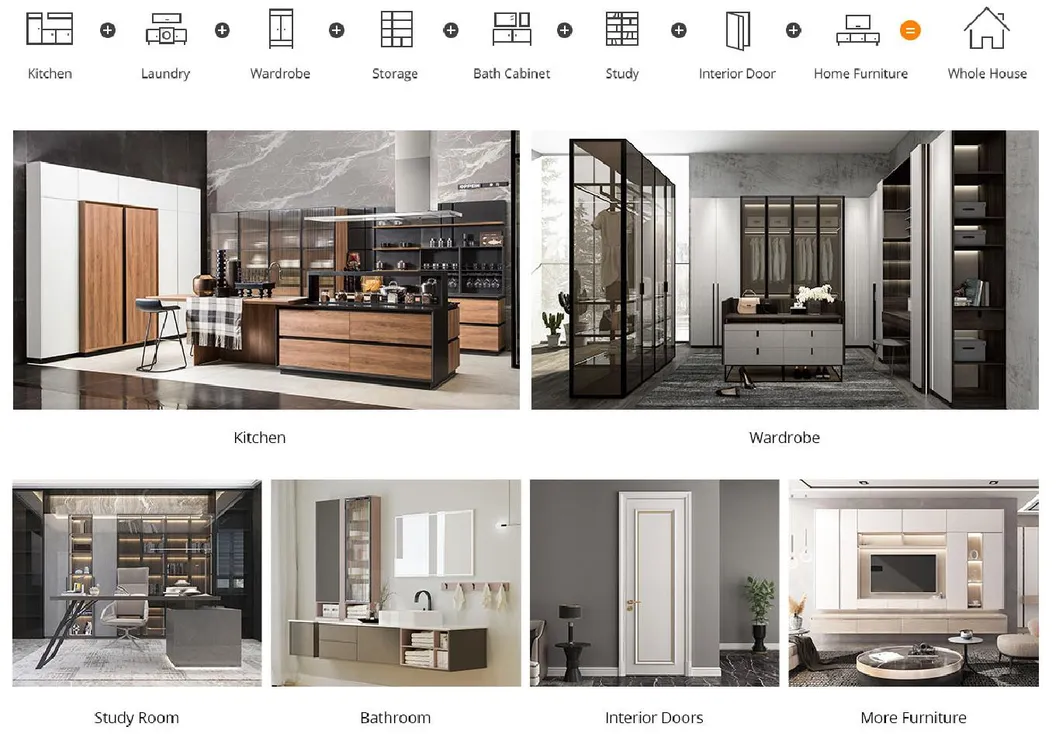 Móveis de casa elegantes e sofisticados em verde Matsuba, armário em L de madeira com armazenamento, hutch moderno em estilo americano, armários de cozinha em kit