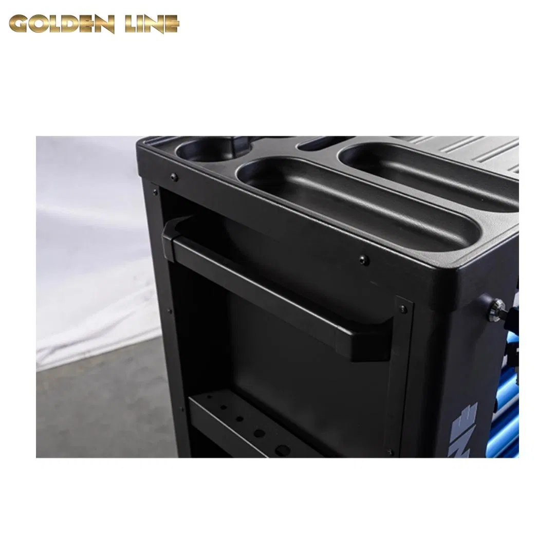 Gabinete de Ferramentas Clássico em Metal com Rodas Goldenline 7 para Armazenamento