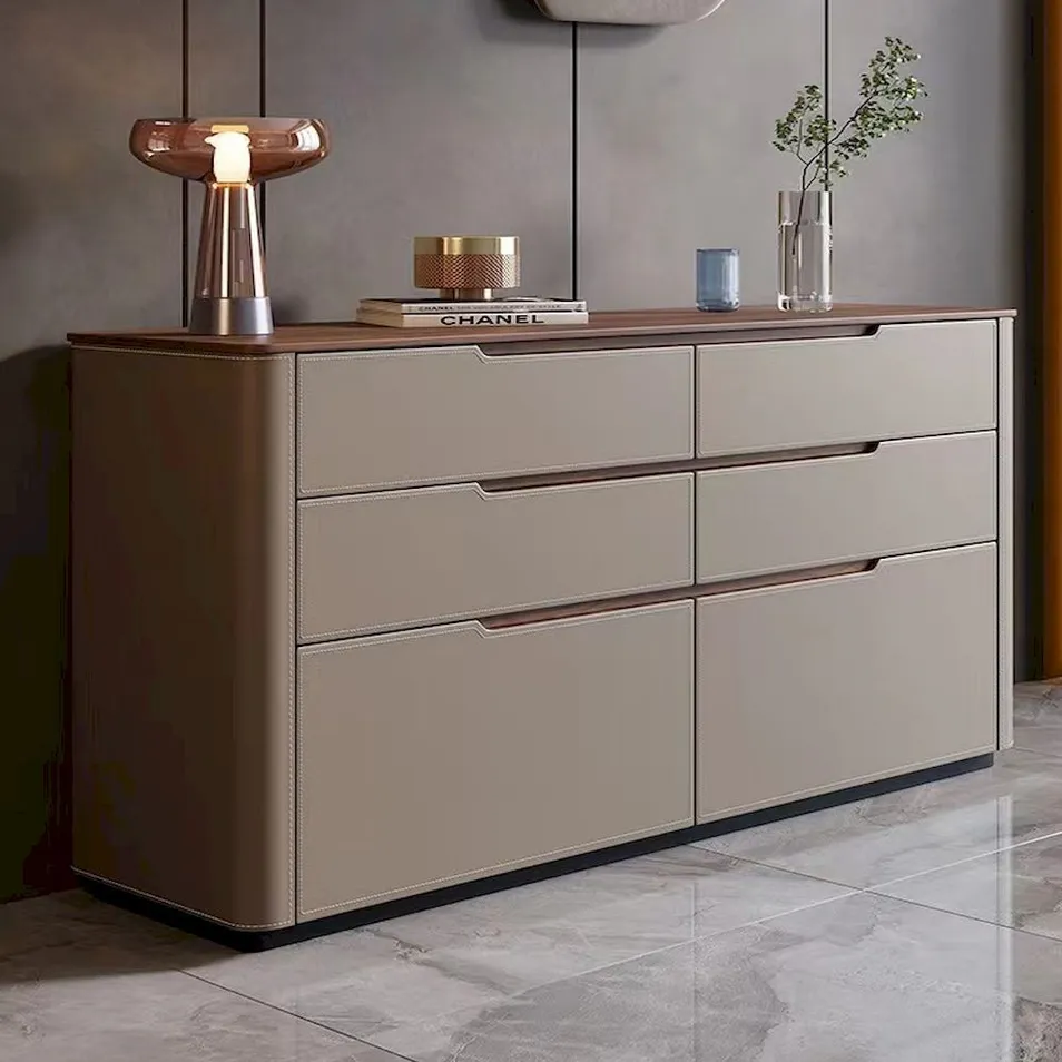 Base de TV moderna Gold-Frame Sinterizado Stone