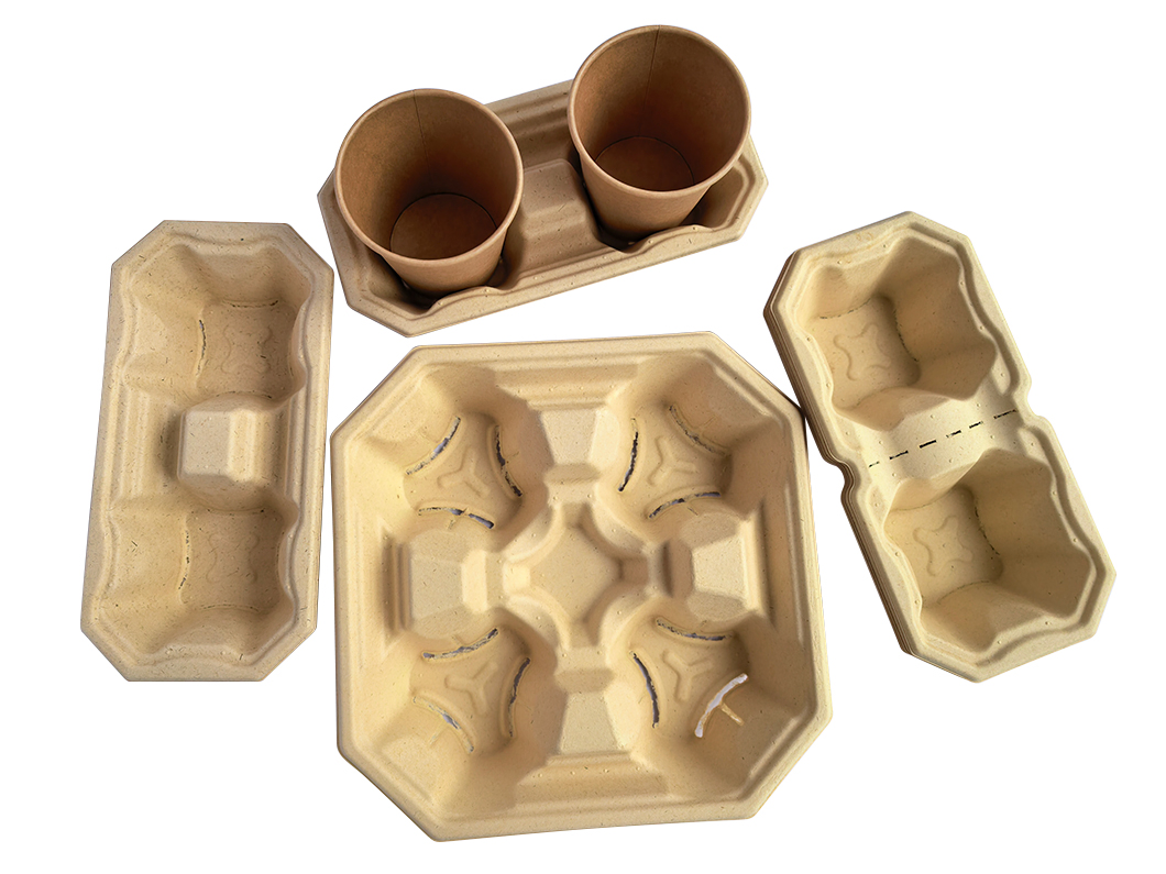 100% Porta-copos de papel de fibra de bambu biodegradável e ecológico, não tóxico, para café quente, chá de bolhas frias, leite, suco, usado em café Coda, cantina