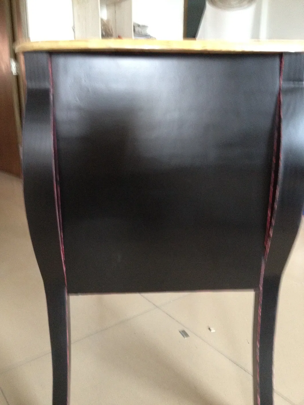 Móvel de Entrada Mesa Console de Madeira Personalizada com 2 Gavetas para Interior