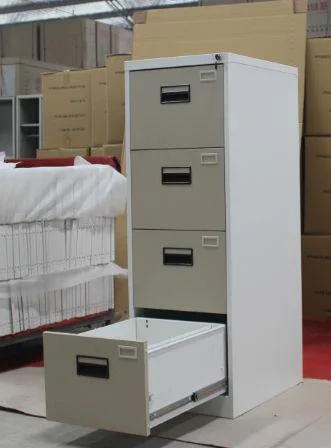 Armário de Arquivo Vertical de Metal para Escritório, Armário de Armazenamento de Aço com 4 Gavetas