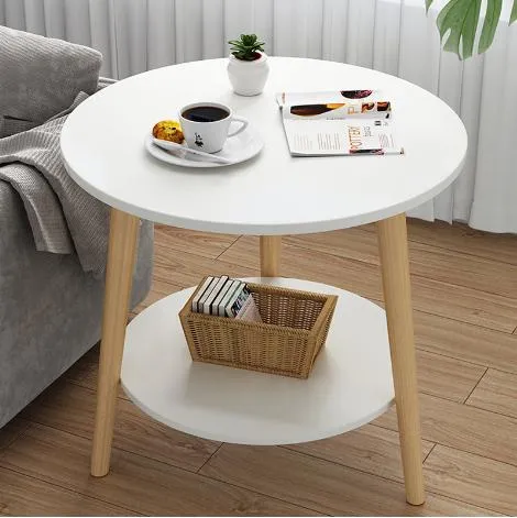 Mesa de Café Simples de Bambu/Madeira, Mesa de Sofá, Varanda, Lado da Cama, Mesa Lateral Mini