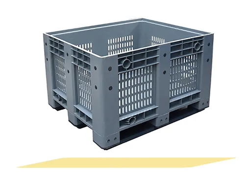 Caixa de paletes de plástico ventilada