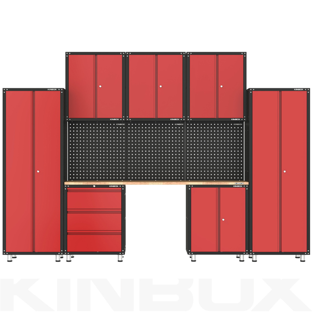 Kinbox 11PCS Ferramenta de Venda Quente Armário de Armazenamento de Garagem com Porta da China