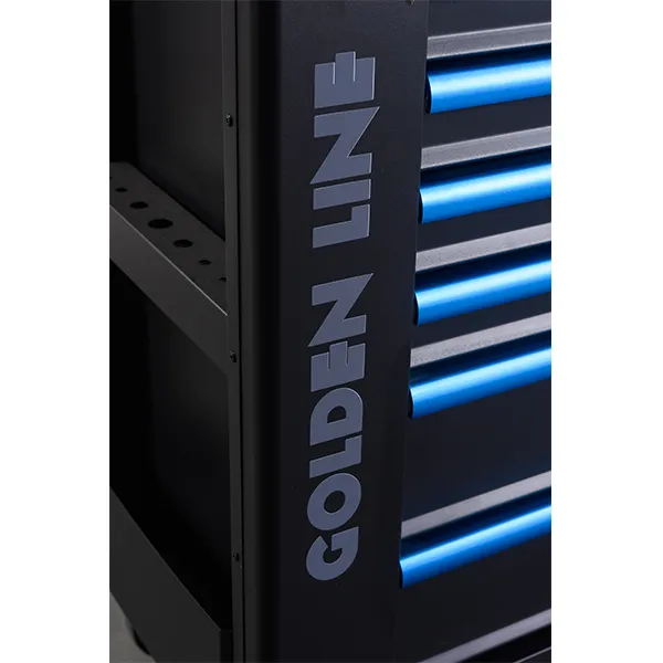 Gabinete de Ferramentas Clássico em Metal com Rodas 7 para Armazenamento