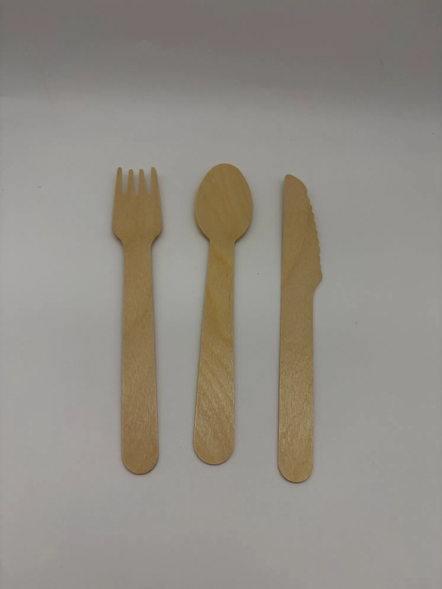 140mm to 185mm Smooth Wooden Tableware Knife Fork Spoon for Healthy Eating
