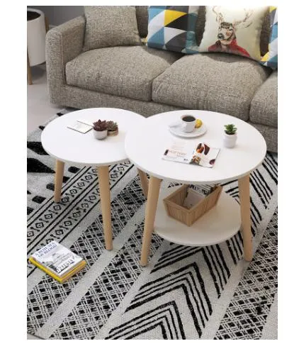 Mesa de Café Simples de Bambu/Madeira, Mesa de Sofá, Varanda, Lado da Cama, Mesa Lateral Mini