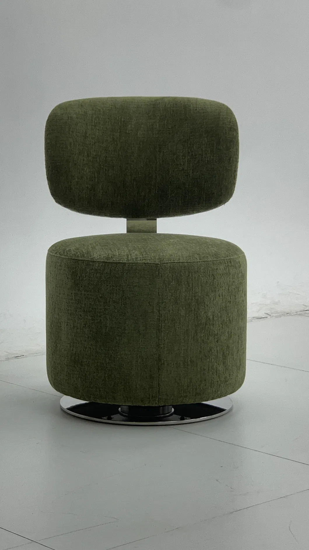 Banqueta de Tecido Moderna Rotativa 3