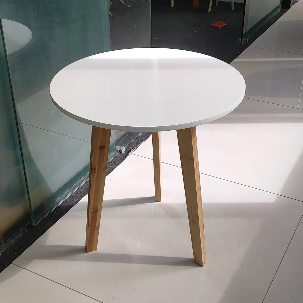 Bamboo White Night Table