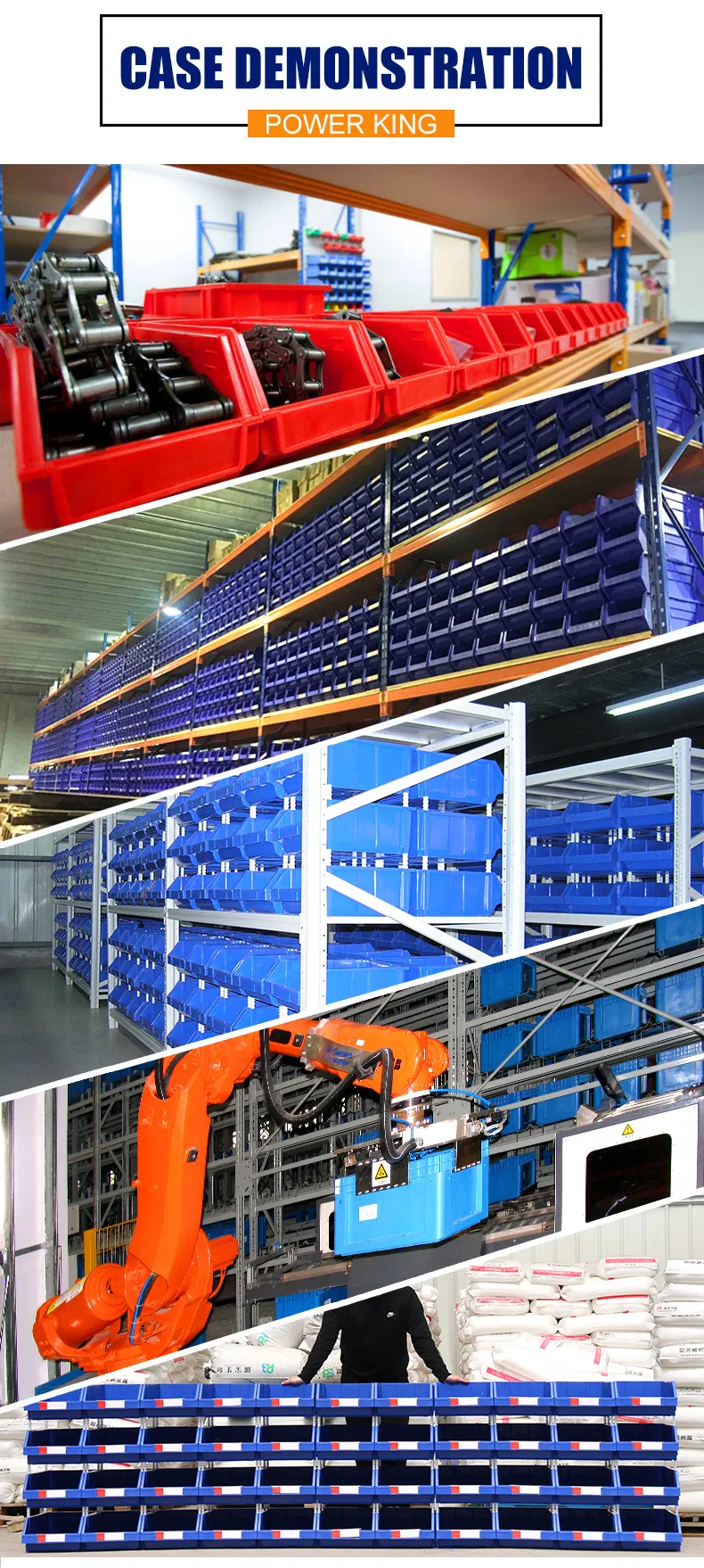 Aplicação Prática em Prateleiras Industriais