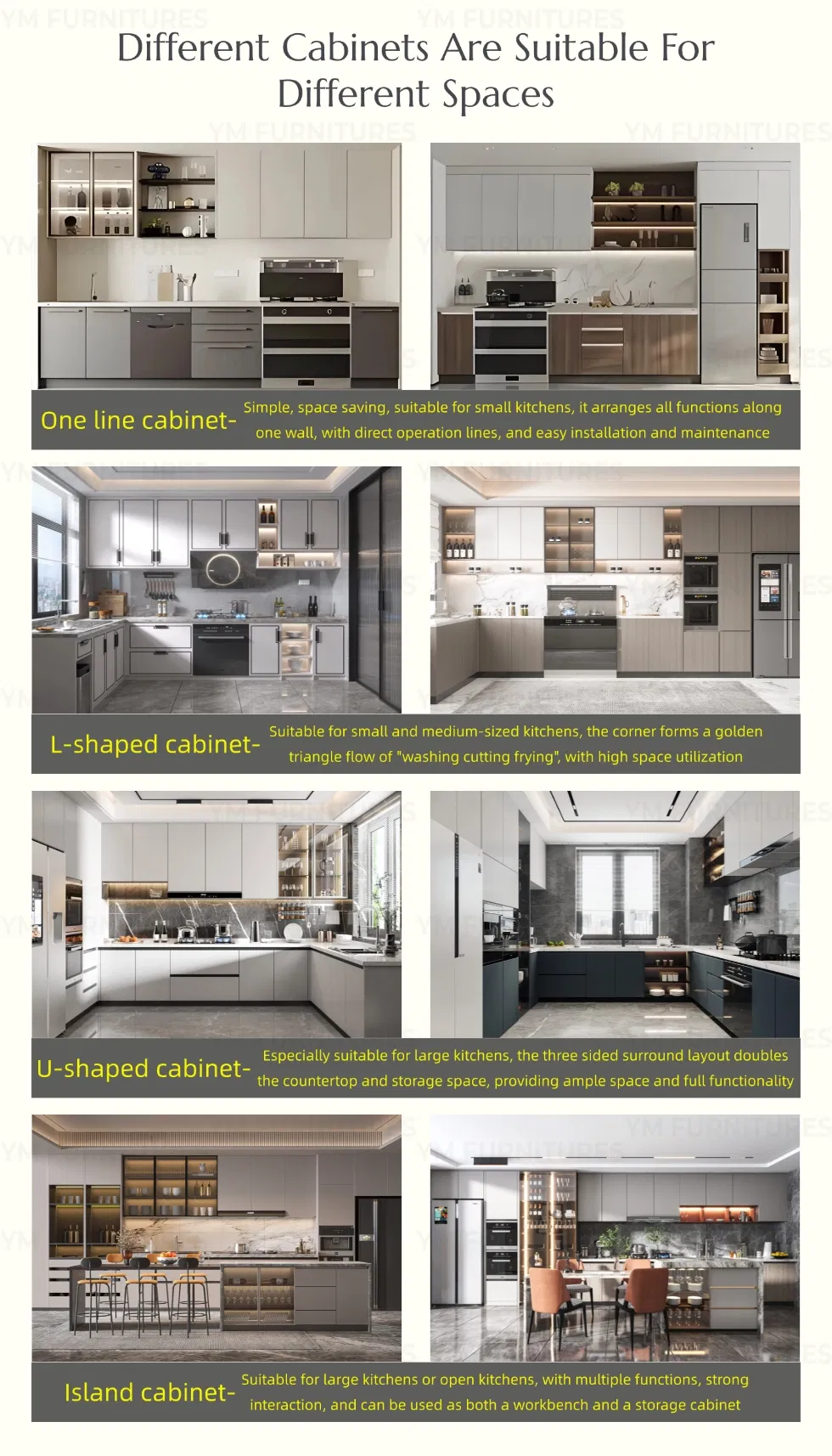 Ergonomia e espaço interno do armário de cozinha modular