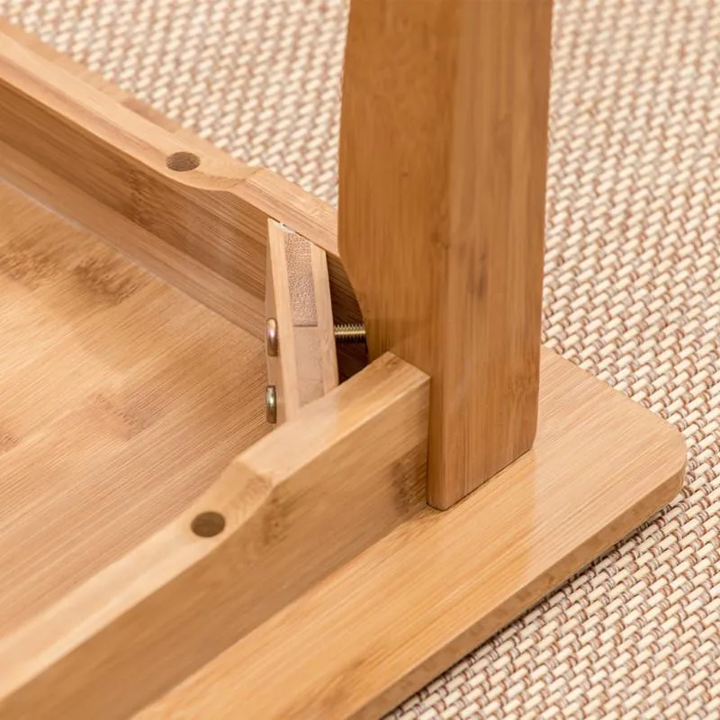 Mesa Lateral de Bambu / Mesa Ocasional / Mesa Pequena para Residência