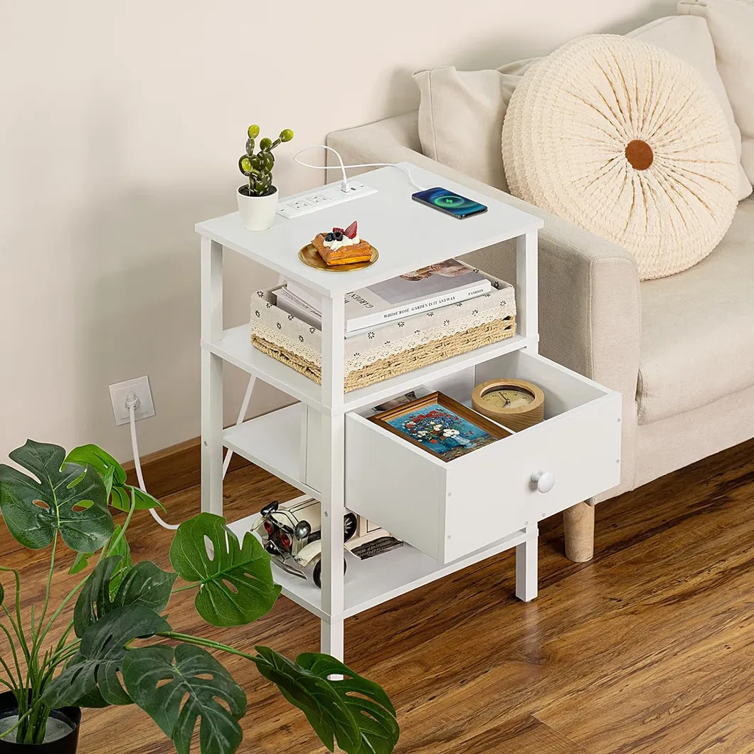 Mesa de Cabeceira de Bambu para Uso Doméstico