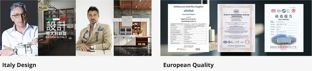 Móveis de casa elegantes e sofisticados em verde Matsuba, armário em L de madeira com armazenamento, hutch moderno em estilo americano, armários de cozinha em kit
