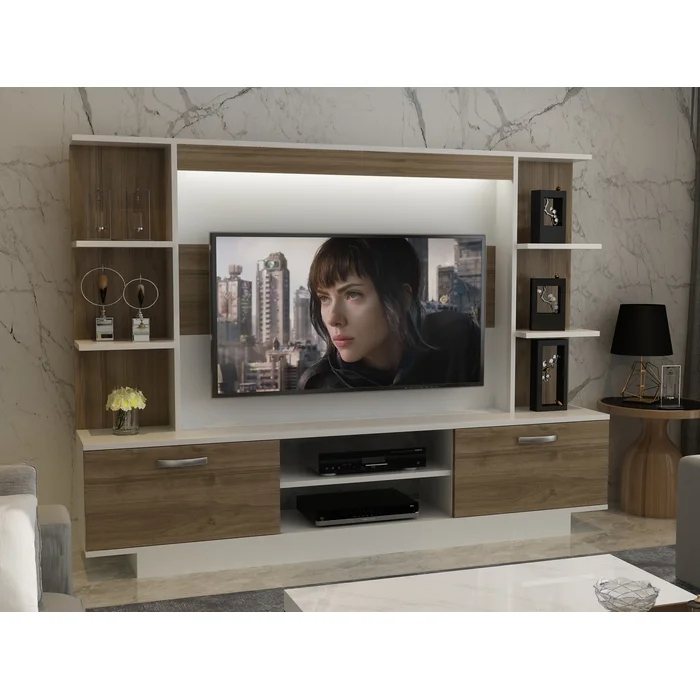 Novo Design Moderno com Armazenamento em Armário Móveis de Madeira de Alta Qualidade Suporte para TV