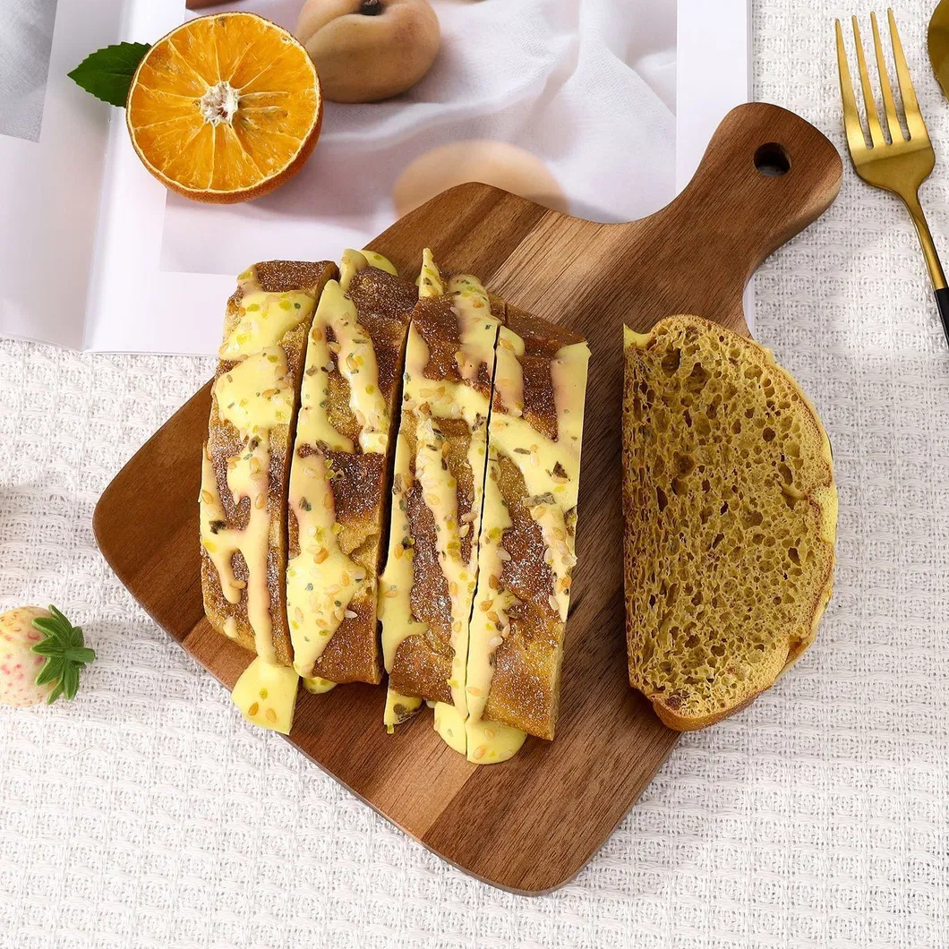 Bandeja de Servir de Madeira Paulownia Multifuncional para Frutas Secas, Café e Petiscos