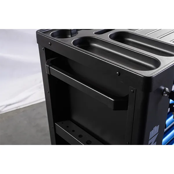 Gabinete de Ferramentas Clássico em Metal com Rodas 7 para Armazenamento