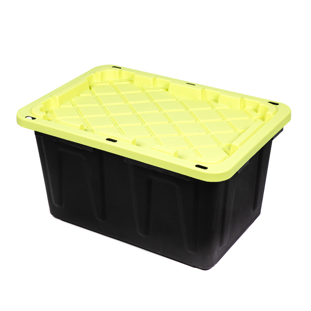 Bens por Atacado 17-Gallon Caixas de Armazenamento Plásticas Grossas e Trancáveis Itens Domésticos Caixa de Transporte
