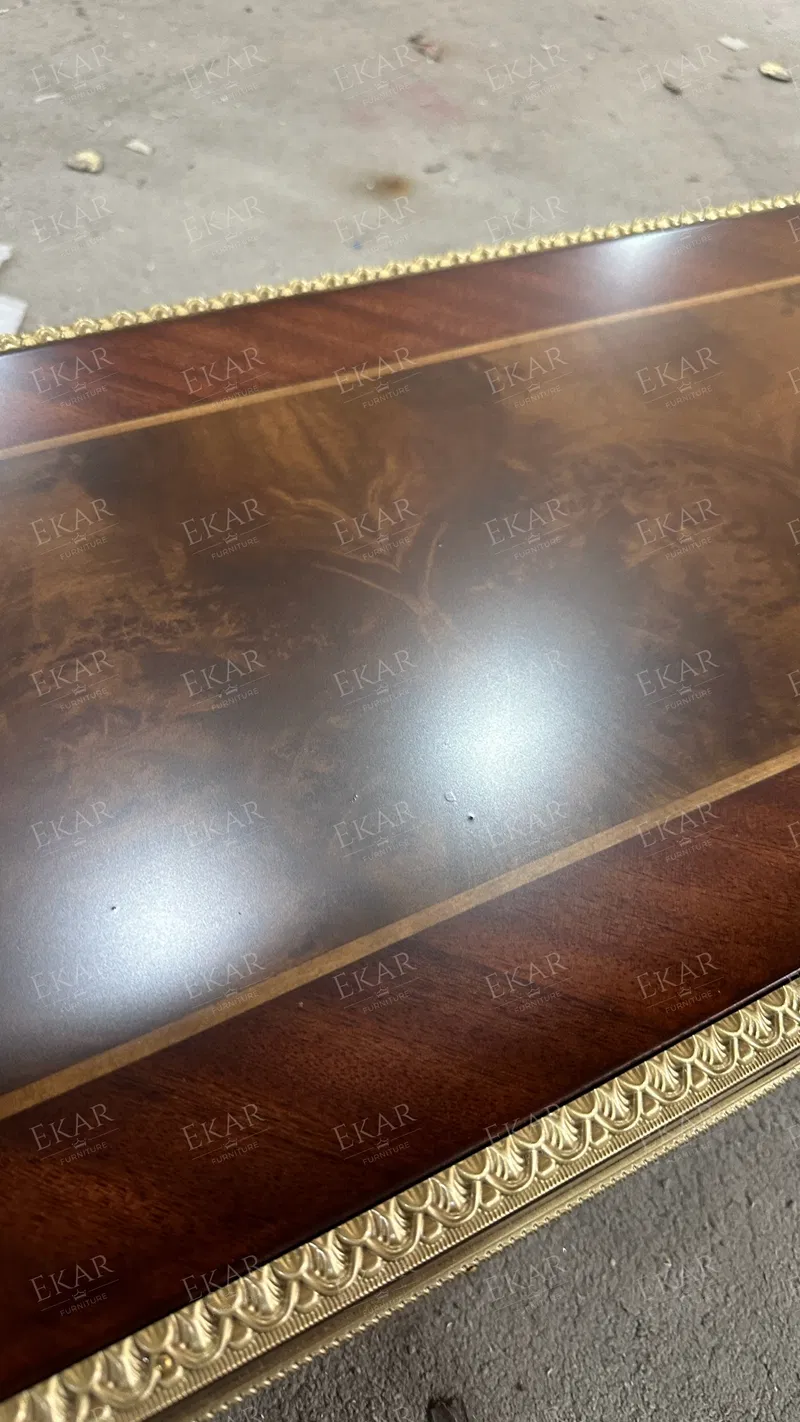 Mesa Console Clássica de Madeira Sólida para Entrada e Armazenamento na Sala de Estar