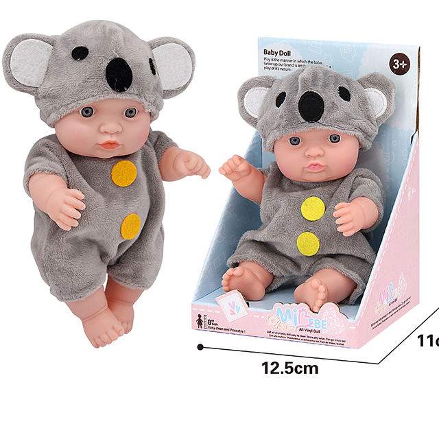 New Item Wowtopfun Toys 8 Inch Baby Dolls All Full Body Solid Silicone Vinyl Reborn Baby Doll Cute Doll