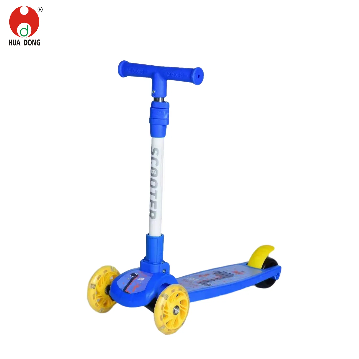 Factory Price Children Toys Colorful Scooter Toys Outdoor Playing Toys Anti-Slip Handlebars Rear Foot Brake Height Adjustment High-quality Kids Scooter Toys